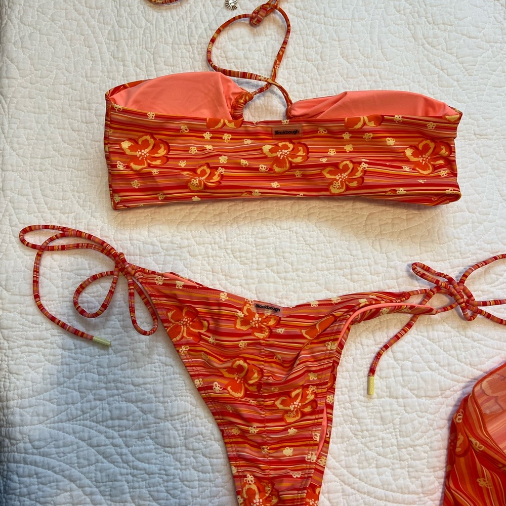 Blackbough Orange Floral Bikini - Picture 3 of 4